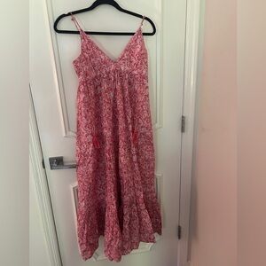 ZARA never worn pink floral maxi dress